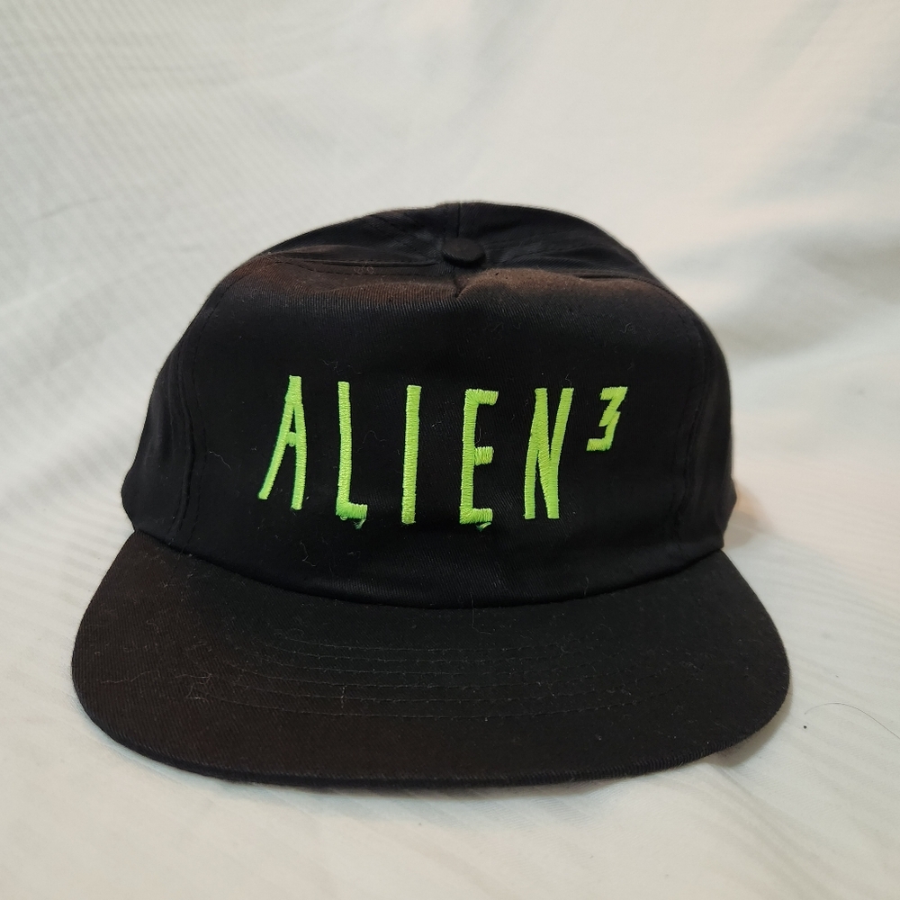 Vintage Alien 3 Movie Promo Snap Back Promotional Hat Cap Black FOX 1992